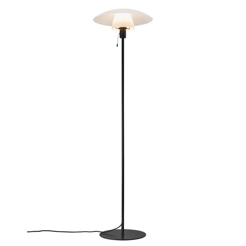 Lampadaire Verona  Verrerie Noir, H.150 - Ip20 - E27 / Intérieur