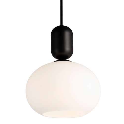 Suspension Notti 20 Verrerie Noir, H.23.8 - Ip20 - E27 / Intérieur