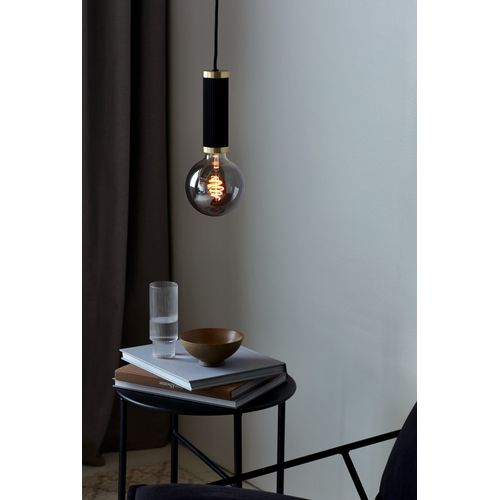 Suspension Galloway Métal Noir/laiton, H.16.8 - Ip20 - E27 / Intérieur