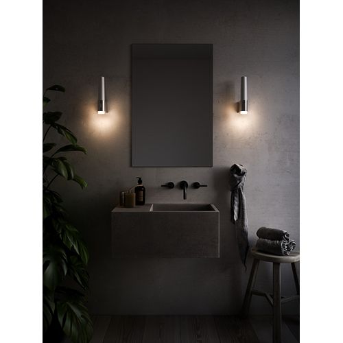 Applique Murale Helva Night Matière Plastique Chromé, H.5.7 - Ip44 - LED Module / Intérieur