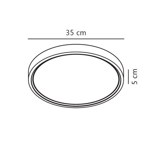 Plafonnier Noxy Matière Plastique Blanc Moodmaker™ - Ip44 - LED Module / Intérieur