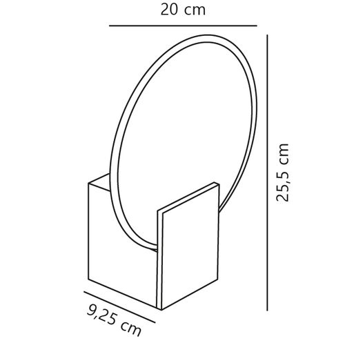 Applique Murale Hester  Matière Plastique Blanc, H.25.5 - Ip44 - LED Module / Intérieur