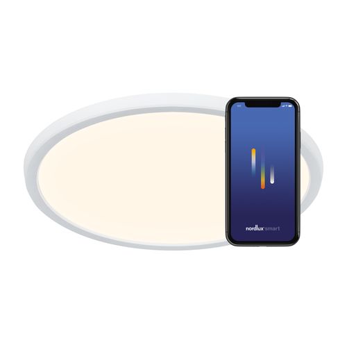 Plafonnier_c Oja Smart 42 Matière Plastique Blanc, H.2.3 - Ip20 - LED Module / Intérieur