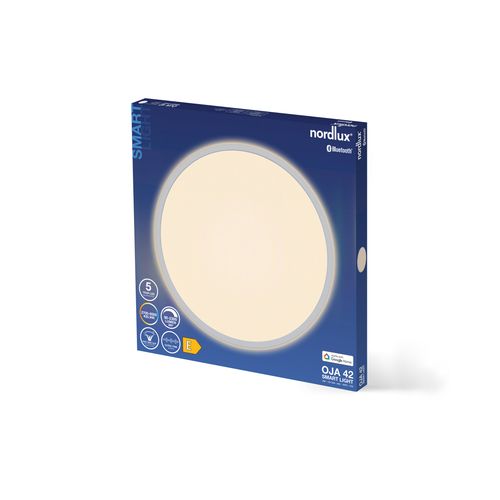 Plafonnier_c Oja Smart 42 Matière Plastique Blanc, H.2.3 - Ip20 - LED Module / Intérieur