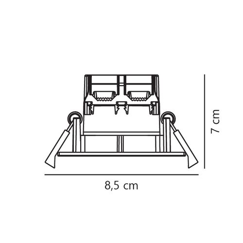 Spot Encastré_c Dorado Smart Matière Plastique Noir, H.5.4 - Ip65 - LED Module / Extérieur