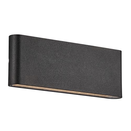 Applique Murale Kinver 26 Aluminium Noir, H.9 - Ip54 - LED Module / Extérieur