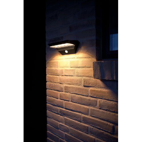 Applique Murale Agena Solar Matière Plastique Noir, H.9 - Ip44 - Solarled / Extérieur