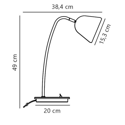 Lampe à Poser Fleur 15 Métal Beige, H.49 - Ip20 - E14 / Intérieur