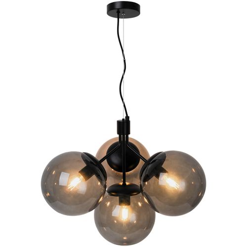 Suspension Ivona 4-spot Verrerie Noir, H.41.5 - Ip20 - E27 / Intérieur