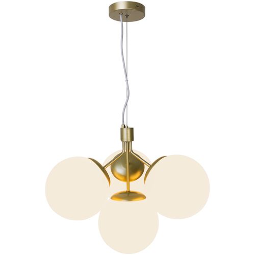 Suspension Ivona 4-spot Verrerie Laiton, H.41.5 - Ip20 - E27 / Intérieur