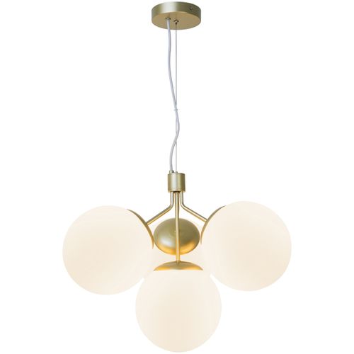 Suspension Ivona 4-spot Verrerie Laiton, H.41.5 - Ip20 - E27 / Intérieur