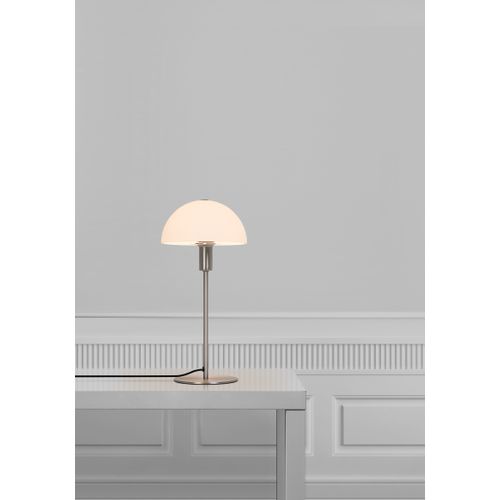 Lampe à Poser Ellen 20 Métal Acier Brossé, H.40 - Ip20 - E14 / Intérieur