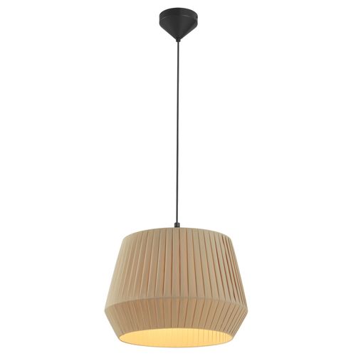 Suspension Dicte 40 Textile Beige, H.33.7 - Ip20 - E27 / Intérieur