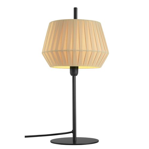 Lampe à Poser Dicte Textile Beige, H.42.5 - Ip20 - E14 / Intérieur