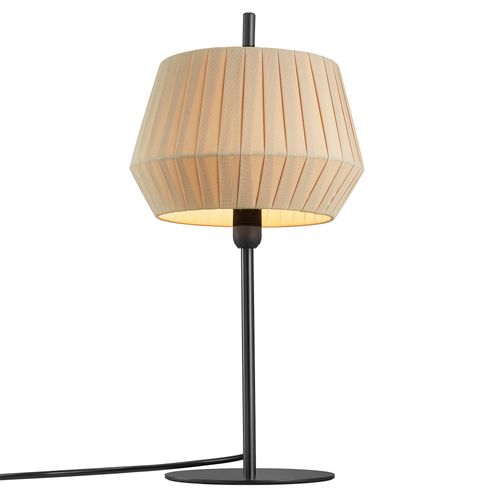 Lampe à Poser Dicte Textile Beige, H.42.5 - Ip20 - E14 / Intérieur