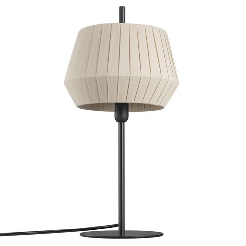 Lampe à Poser Dicte Textile Beige, H.42.5 - Ip20 - E14 / Intérieur