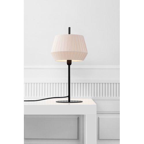 Lampe à Poser Dicte Textile Beige, H.42.5 - Ip20 - E14 / Intérieur