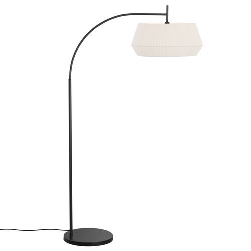 Lampadaire Dicte  Textile Blanc, H.180 - Ip20 - E27 / Intérieur