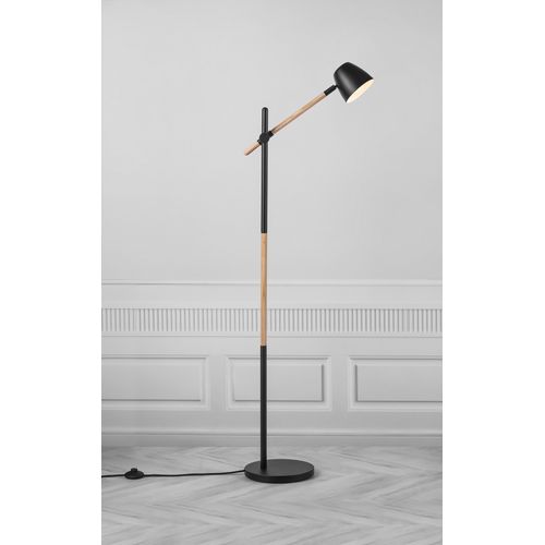 Lampadaire Theo Métal Noir, H.130.5 - Ip20 - Gu10 / Intérieur