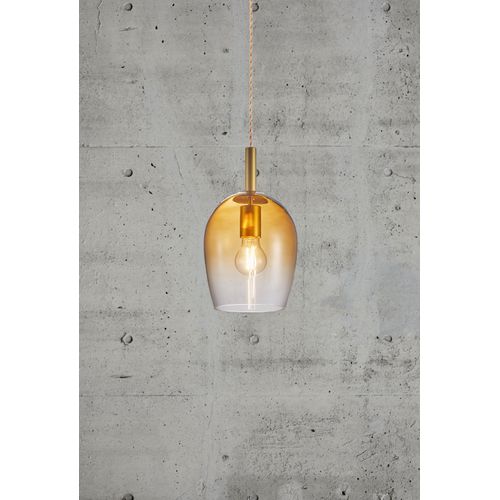 Suspension Uma 18 Verrerie Ambre, H.30.5 - Ip20 - E27 / Intérieur