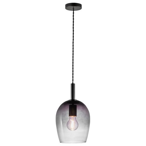 Suspension Uma 18 Verrerie Gris, H.30.5 - Ip20 - E27 / Intérieur