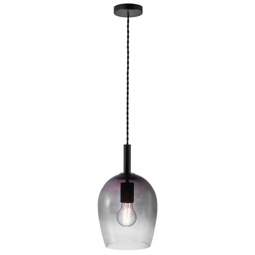 Suspension Uma 18 Verrerie Gris, H.30.5 - Ip20 - E27 / Intérieur