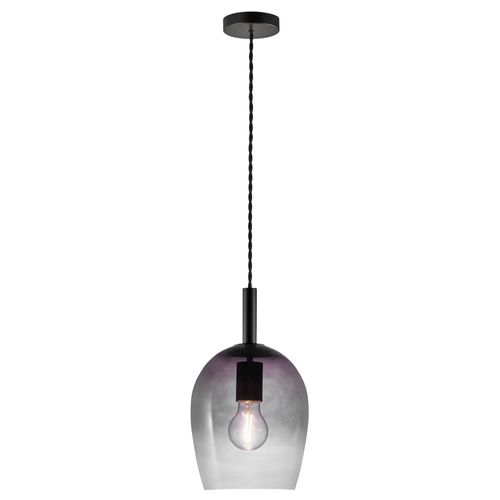 Suspension Uma 18 Verrerie Gris, H.30.5 - Ip20 - E27 / Intérieur