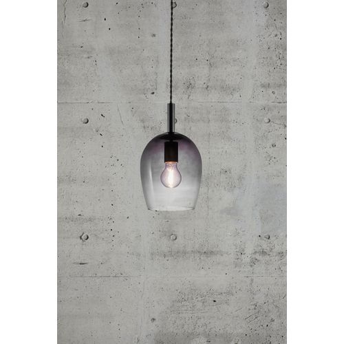 Suspension Uma 18 Verrerie Gris, H.30.5 - Ip20 - E27 / Intérieur