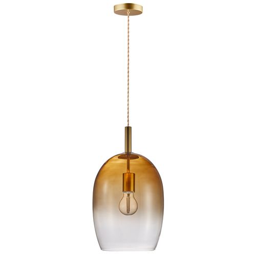 Suspension Uma 23 Verrerie Ambre, H.39.5 - Ip20 - E27 / Intérieur