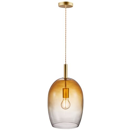 Suspension Uma 23 Verrerie Ambre, H.39.5 - Ip20 - E27 / Intérieur