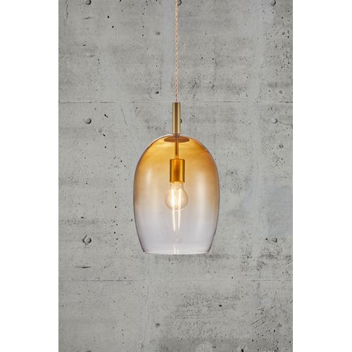Suspension Uma 23 Verrerie Ambre, H.39.5 - Ip20 - E27 / Intérieur