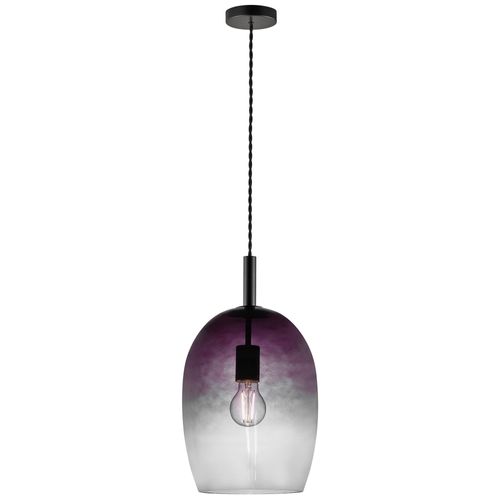 Suspension Uma 23 Verrerie Gris, H.39.5 - Ip20 - E27 / Intérieur