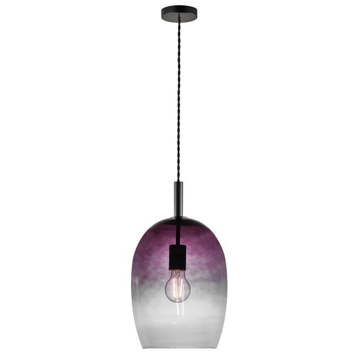 Suspension Uma 23 Verrerie Gris, H.39.5 - Ip20 - E27 / Intérieur
