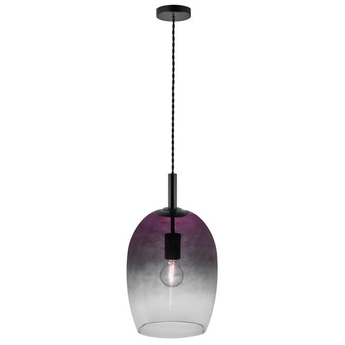 Suspension Uma 23 Verrerie Gris, H.39.5 - Ip20 - E27 / Intérieur