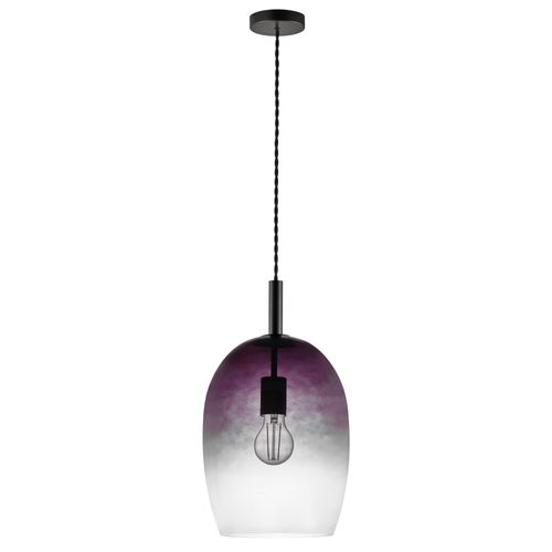 Suspension Uma 23 Verrerie Gris, H.39.5 - Ip20 - E27 / Intérieur