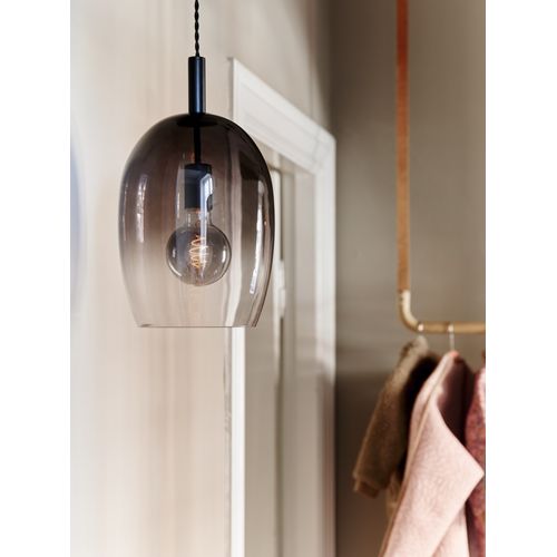 Suspension Uma 23 Verrerie Gris, H.39.5 - Ip20 - E27 / Intérieur