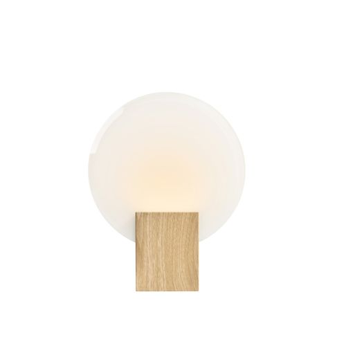 Applique Murale Luminaire Hester Matière Plastique Feuille De Bois H. 25,5 Ip44 -intérieur