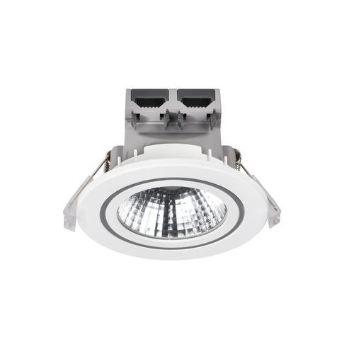 Spot Encastré Alec Matière Plastique Blanc, H.6.8 - Ip44 - LED Module / Intérieur