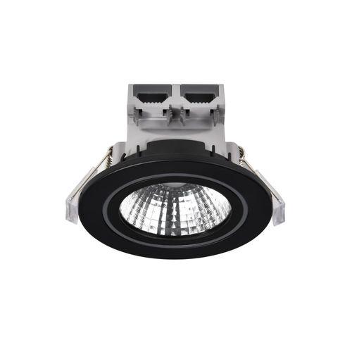 Spot Encastré Alec Matière Plastique Noir, H.6.8 - Ip44 - LED Module / Intérieur