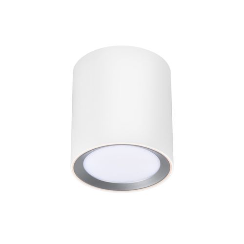 Plafonnier_c Landon Smart Long Métal Blanc, H.14 - Ip44 - LED Module / Intérieur