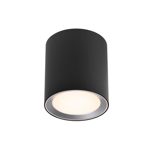 Plafonnier_c Landon Smart Long Métal Noir, H.14 - Ip44 - LED Module / Intérieur