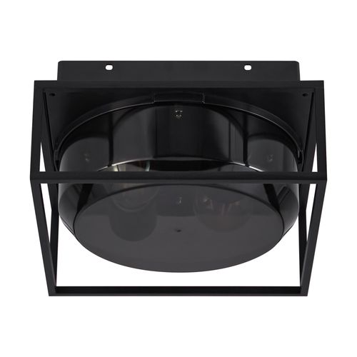 Plafonnier Griffin  Aluminium Smoked, H.12.8 - Ip44 - E27 / Extérieur