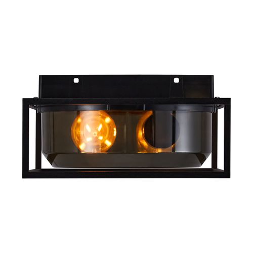 Plafonnier Griffin  Aluminium Smoked, H.12.8 - Ip44 - E27 / Extérieur