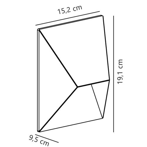 Applique Murale Pontio 15 Aluminium Sablé, H.19 - Ip54 - Gu10 / Extérieur