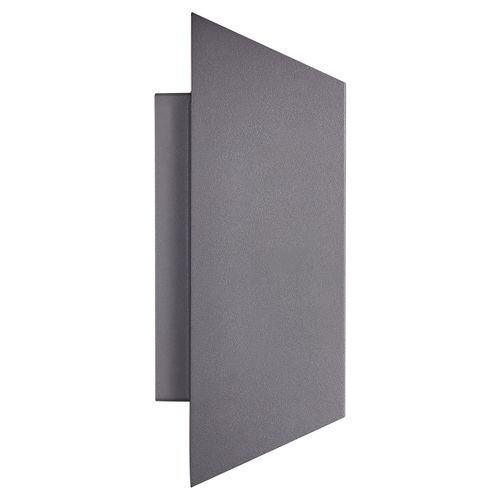 Applique Murale Nico Square 22 Aluminium Anthracite, H.23.5 - Ip54 - Gu10 / Extérieur