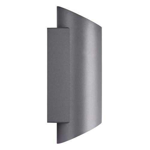 Applique Murale Nico Round 22 Aluminium Anthracite, H.23.5 - Ip54 - Gu10 / Extérieur