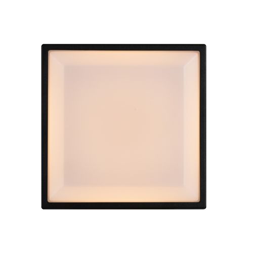 Applique Murale Oliver Square Matière Plastique Noir, H.17.5 - Ip54 - LED Module / Extérieur