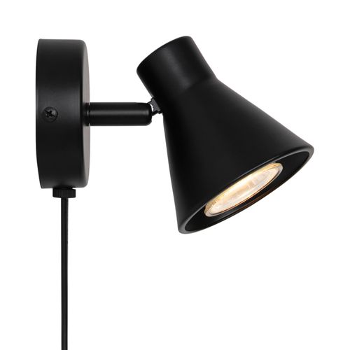 Applique Murale Luminaire Eik  Métal Noir H. 11 Ip20 -intérieur