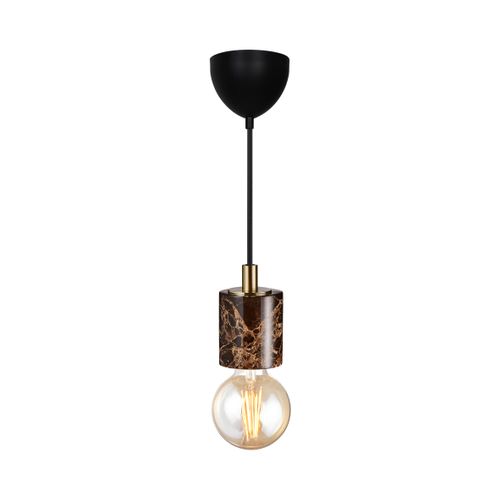 Suspension Siv  Marbre Marron, H.10 - Ip20 - E27 / Intérieur