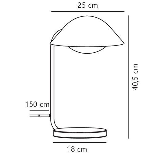 Lampe à Poser Freya Métal Beige, H.43 - Ip20 - E14 / Intérieur